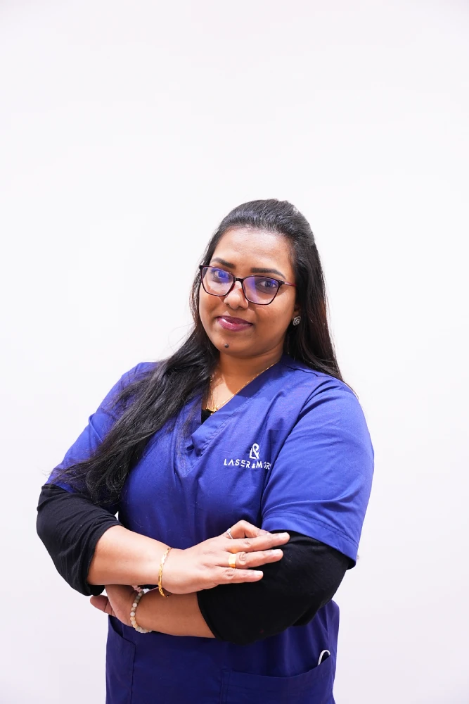Anju Lalitha, nurse and laser hair removal specialist at Laser & More Clinic Dubai